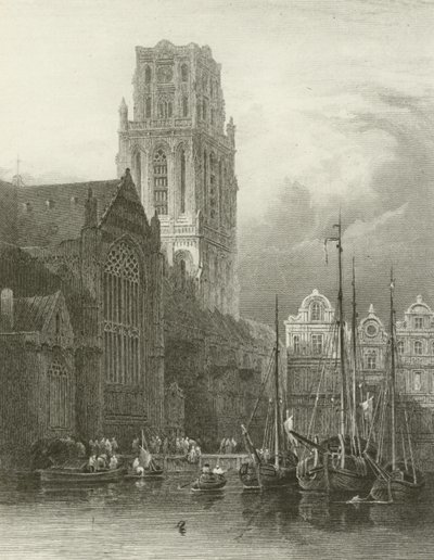 Rotterdam, Church of St Lawrence by David Roberts
